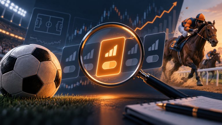 Value betting illustration with football, horse racing and betting market analysis