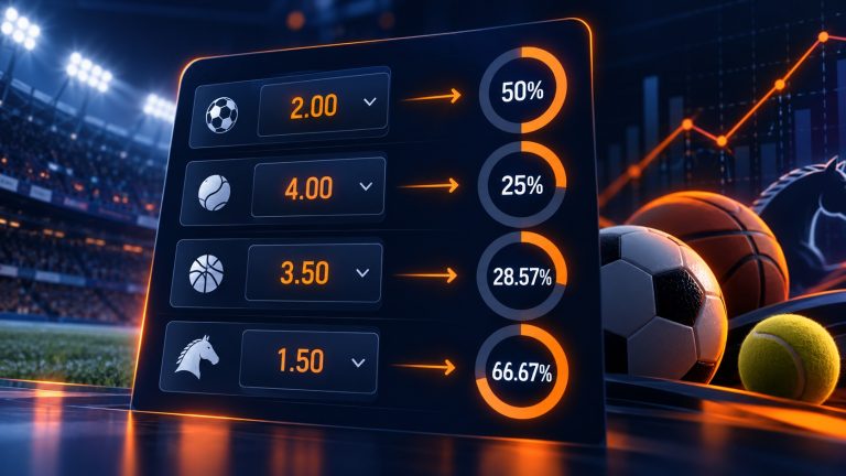 Implied probability in betting examples